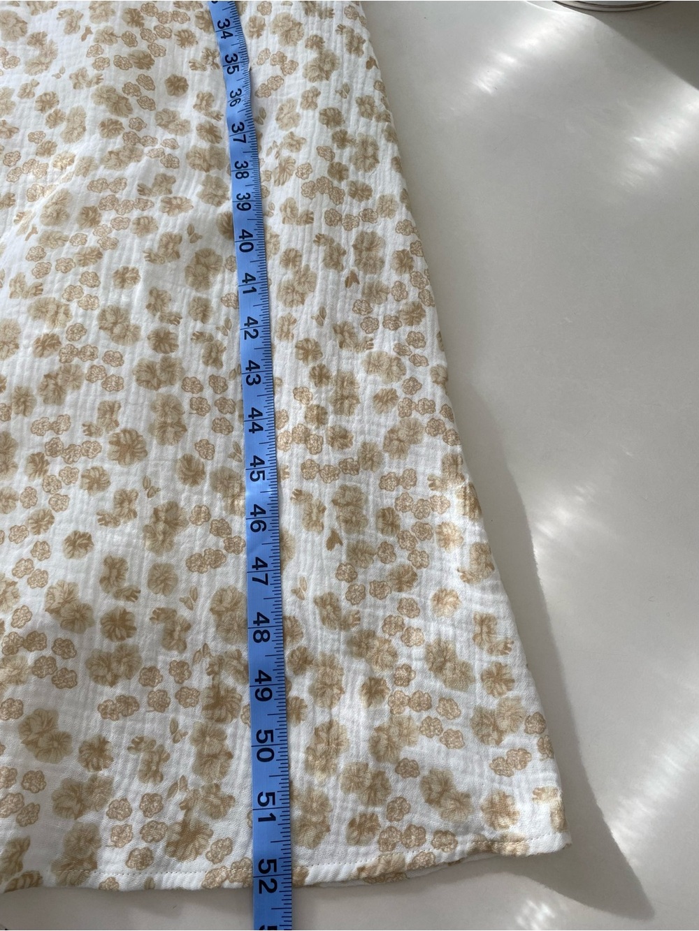 Worth Collective Hunter 100/ cotton gauze Cream Floral Maxi Dress - Picture 10 of 10